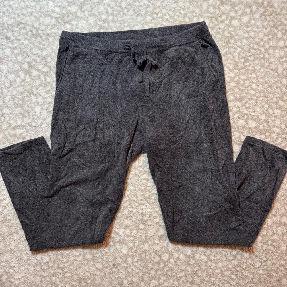 Barefoot Dreams CozyChic Ultra Lite Everyday Pants in Carbon Black